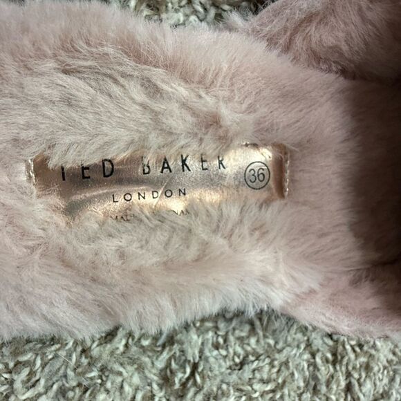 Ted Baker Elegant Pink Fur-Lined Women's Shoes - Picture 4 of 5